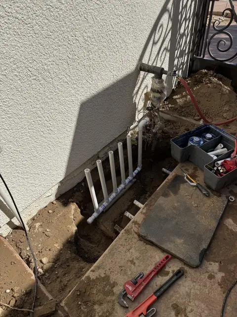 Manifold install in progress (ACRE job photo)